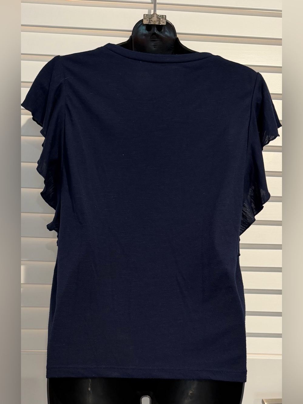 Jessica Simpson Navy Ruffle Tee - Picture 3 of 4